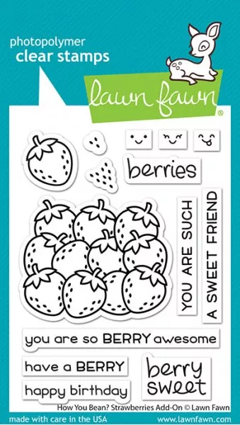 How You Bean? Strawberries Add-On Stempel Lawn Fawn