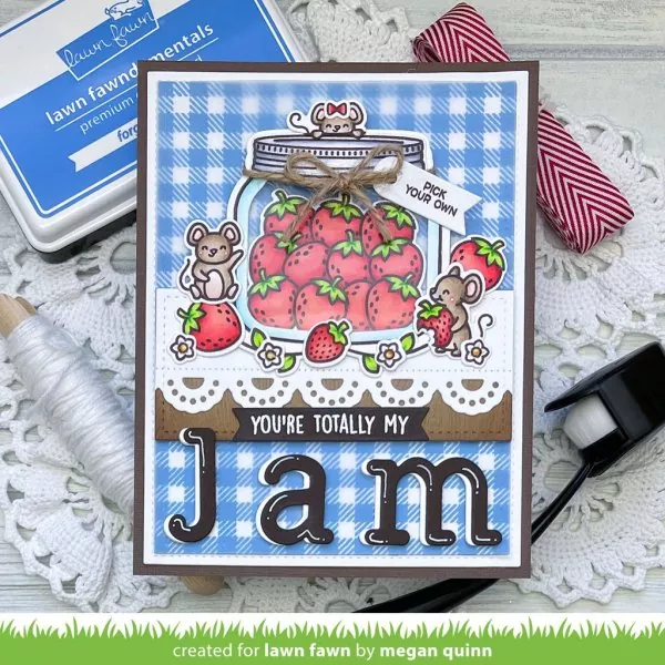 How You Bean? Strawberries Add-On Stempel Lawn Fawn 2