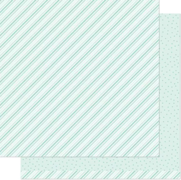Stripes 'n' Sprinkles Terrific Teal lawn fawn scrapbooking papier