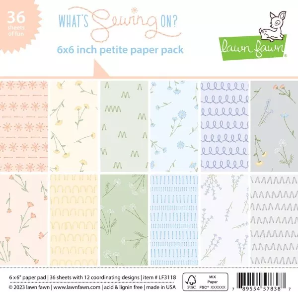 What's Sewing On? Petite Paper Pack 6x6 Lawn Fawn