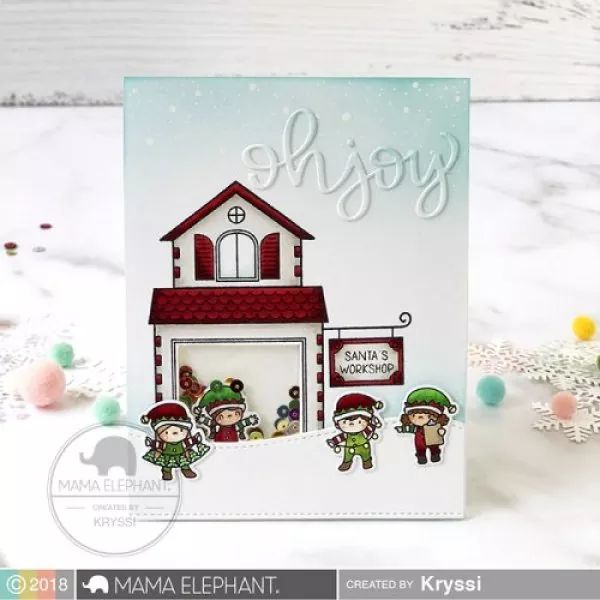 LITTLE ELF AGENDA clear stamps mama elephant 3