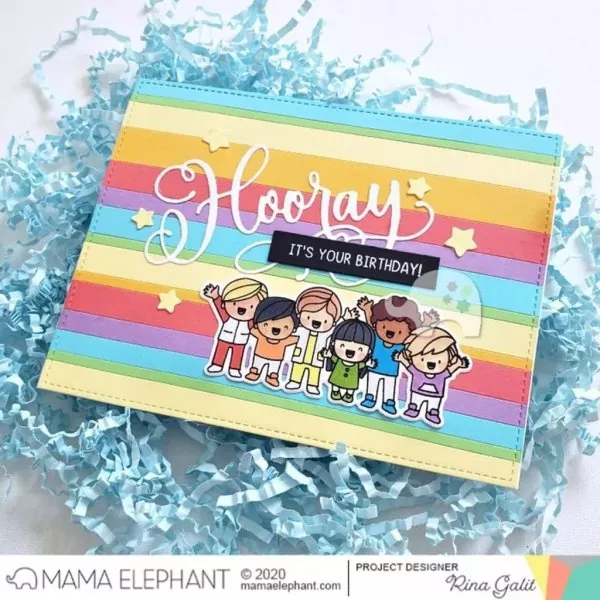 Hooray Wishes Mama Elephant Stamp & Die Bundle 2