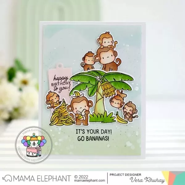 Everyday Monkeys Mama Elephant Stamp & Die Bundle 2