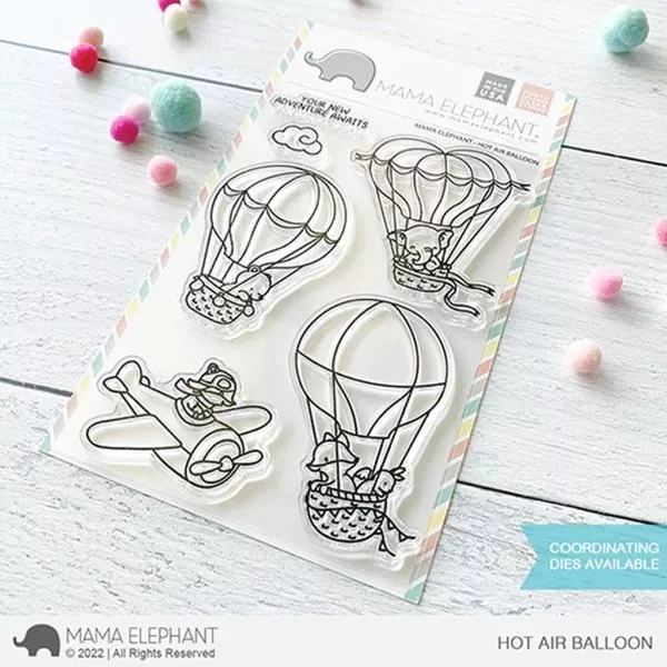 Hot Air Balloon Clear Stamps Stempel Mama Elephant