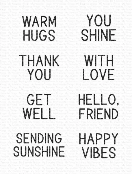 Sunny Rays Sentiments Stempel My Favorite Things