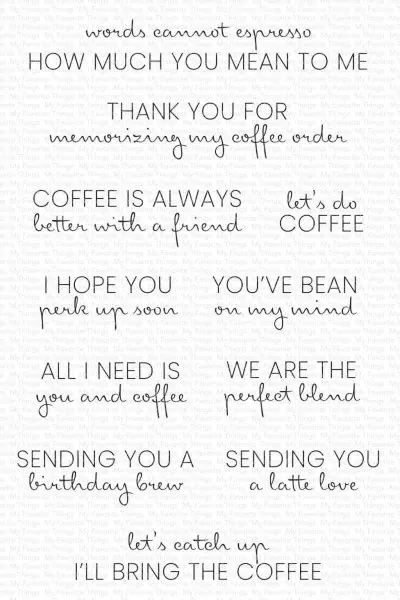 Coffee Order Stempel My Favorite Things