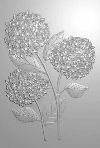 Hydrangea Hydrangea Blooms 3D prägeschablone crafters companion 1