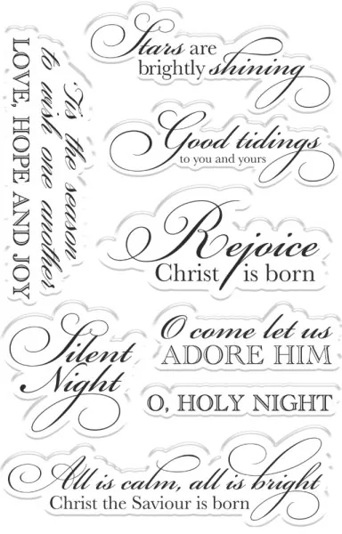 O' Holy Night - Good Tidings stempel set crafters companion 1
