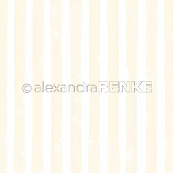 Breite Streifen Zitronengelb Alexandra Renke Scrapbookingpapier