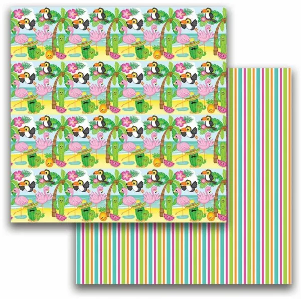 Tropical Fever 6x6 inch paper pack Polkadoodles