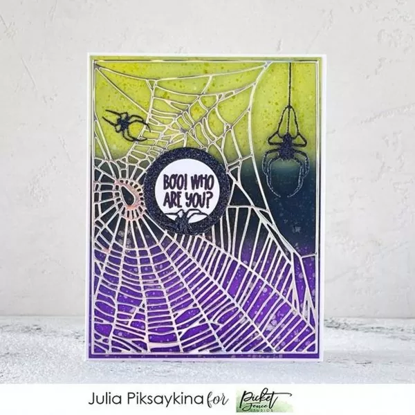 Spider Web Cover Plate stanzen picket fence studios 4