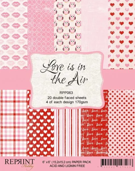 Love is in the Air collection 6x6 inch paper pack