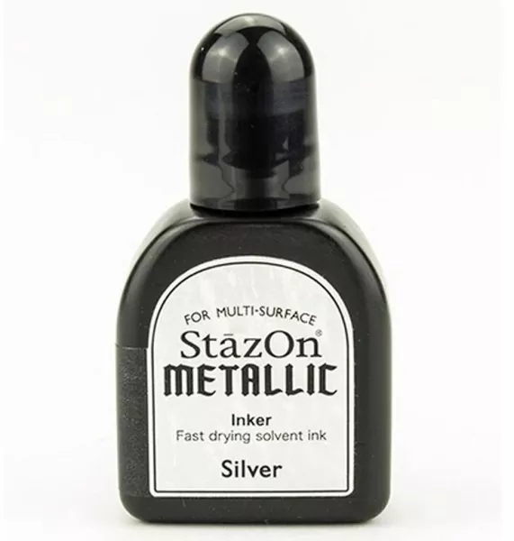 StazOn Metallic Inker Silver Tsukineko