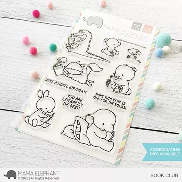 Book Club Clear Stamps Stempel Mama Elephant