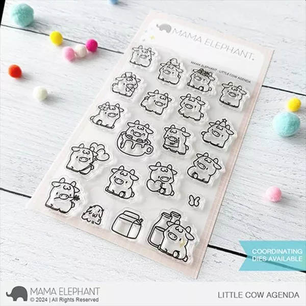Little Cow Agenda Clear Stamps Stempel Mama Elephant