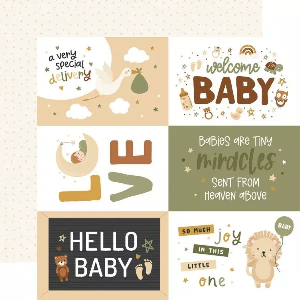 Echo Park Special Delivery Baby 12x12 inch collection kit 8