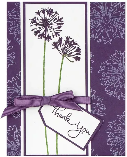 Agapanthus Thank You stampendous clear stamps 1