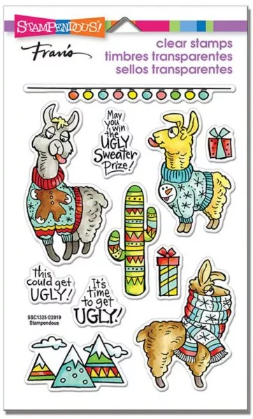 Llama Sweaters stampendous clear stamps
