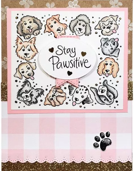 Puppy Frame stampendous clear stamps 1
