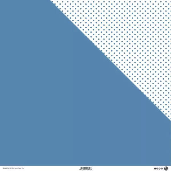 modascrap doppelseitiges Designpapier Pastel Royal Blue