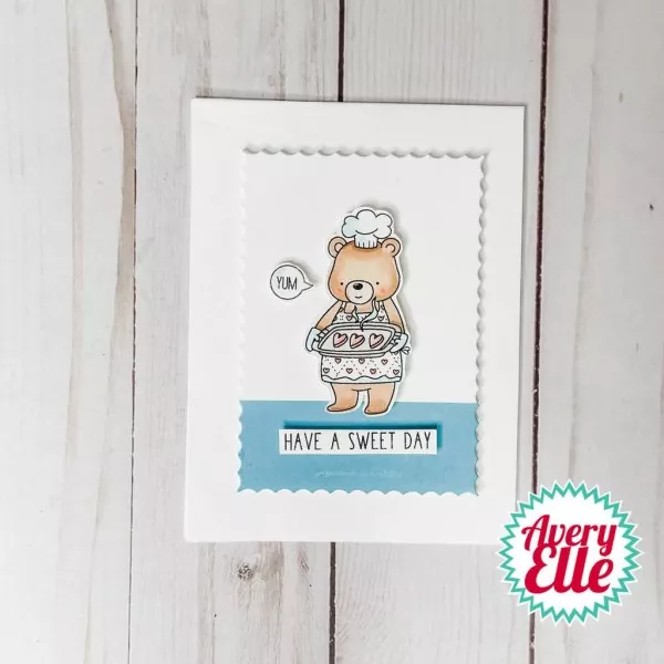 You Bake Me So Happy avery elle clear stamps 1