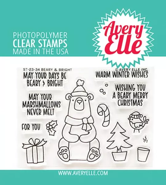 Beary & Bright avery elle clear stamps