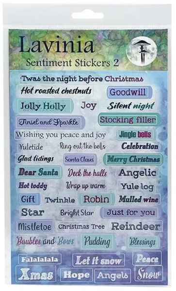 Lavinia Christmas Word Collection Sentiments Journaling Stickers Set 2