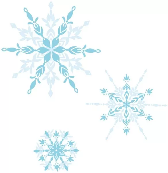 Floating Snowflakes Layered Stamps Sizzix 2