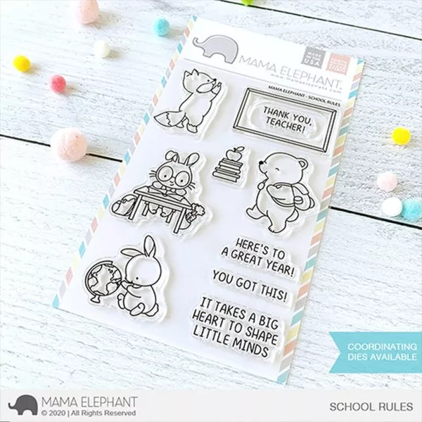 SchoolRules Clear Stamps Stempel Mama Elephant