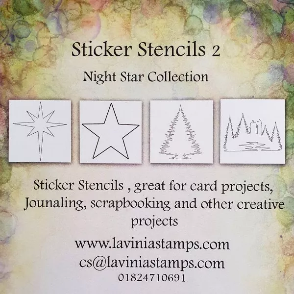 Sticker Stencil Set Night Star Collection Lavinia 1