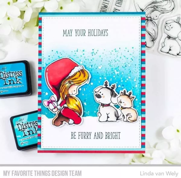 Furry and Bright Clear Stamps Stempel My Favorite Things Projekt 1