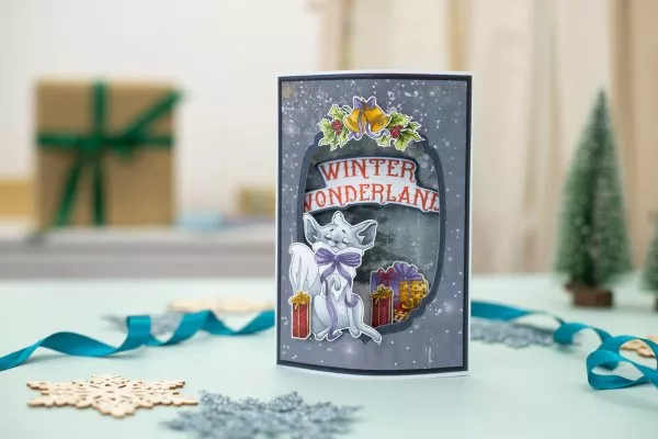 Vintage Snowman - Winter Wonderland stempel set crafters companion 1