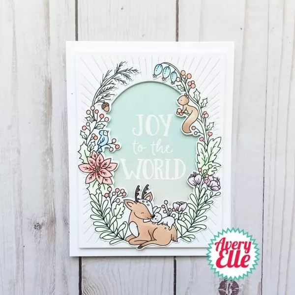 Peaceful Frame avery elle clear stamps 1