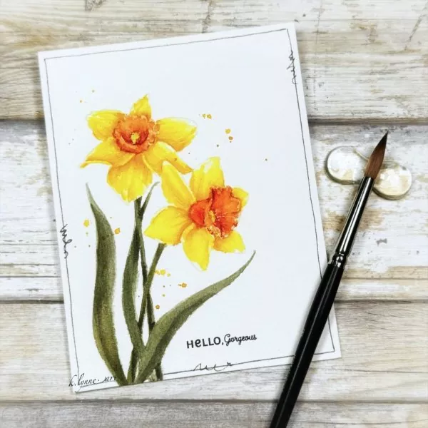 Dancing Daffodils Clear Stamps Colorado Craft Company 2
