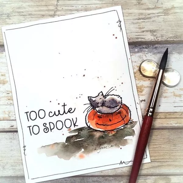 Too Cute to Spook Mini Clear Stamps Colorado Craft Company by Anita Jeram 1