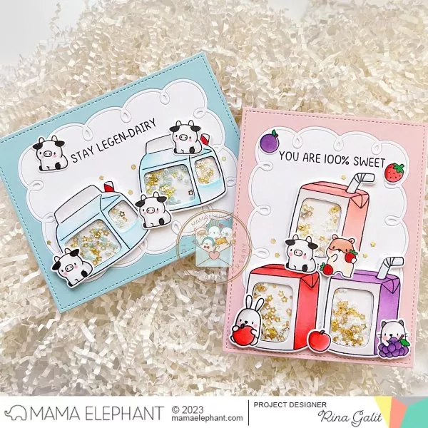 Boxed Drinks Clear Stamps Mama Elephant 1
