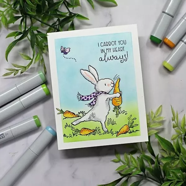 Carrot On Clear Stamps Colorado Craft Company by Anita Jeram 2