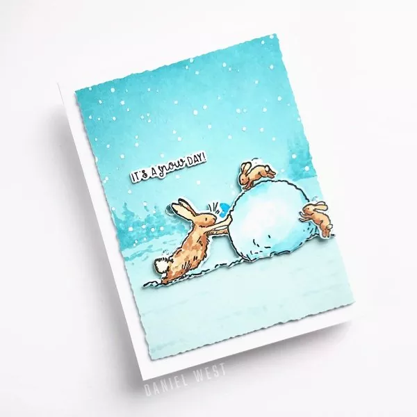 Just Add Snow Clear Stamps Colorado Craft Company by Anita Jeram 2
