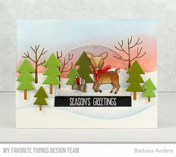 my favorite things Stamp & Die Bundle dashing deer 5