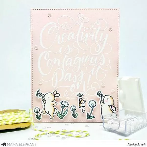 dandelion wishes clear stamps mama elephant stempel project1