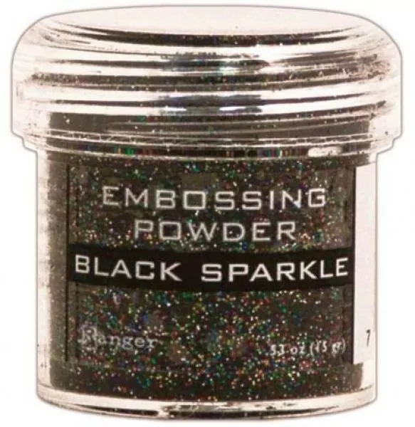 embossing powder black sparkle ranger
