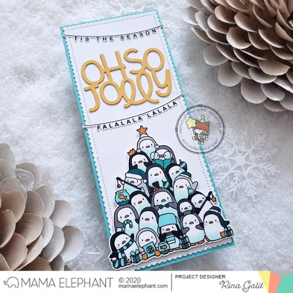 Oh Penguin Tree Clear Stamps Mama Elephant 1