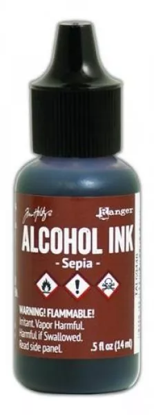 ranger alcohol ink 15 ml sepia tal59448 tim holtz