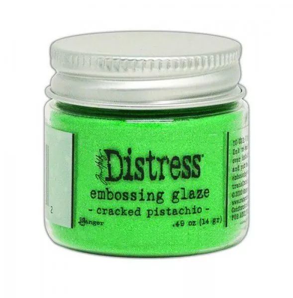 ranger distress embossing glaze cracked pistachio tde70962 tim holtz