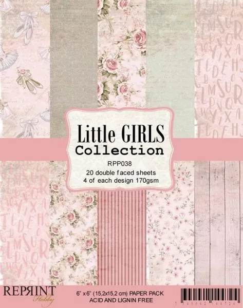 Little Girls Collection collection 6x6 inch paper pack