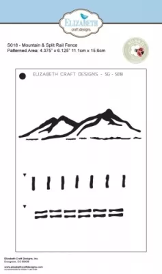 S018 elizabeth craft designs behind the scenes mountain and split rail fence
