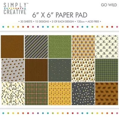 scpad080 simply creative 6x6 inch paper pad go wild