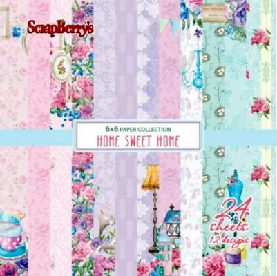 scrapberrys paper set 6x6 paper collection home sweet home SCB220610209X