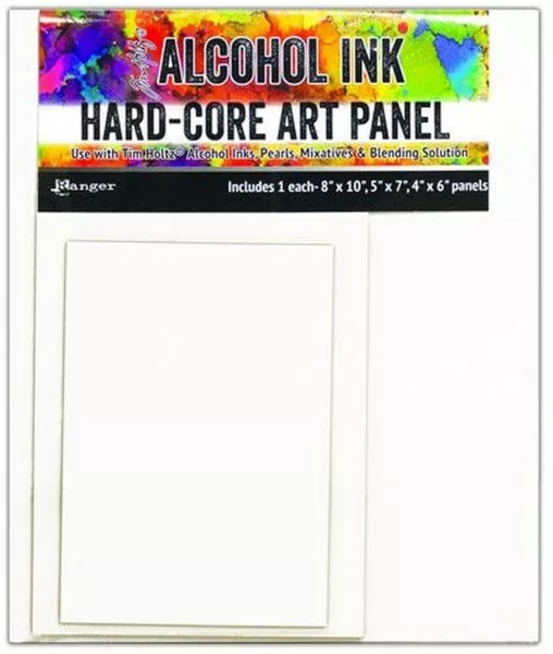 8"x10", 5"x7", 4"x6" Alcohol Ink Hard-Core Art Panel tim Holtz Ranger
