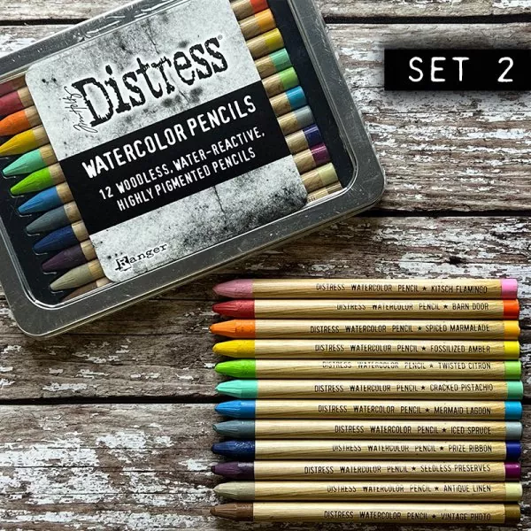 tim holtz distress watercolor pencils Set 2 ranger 2